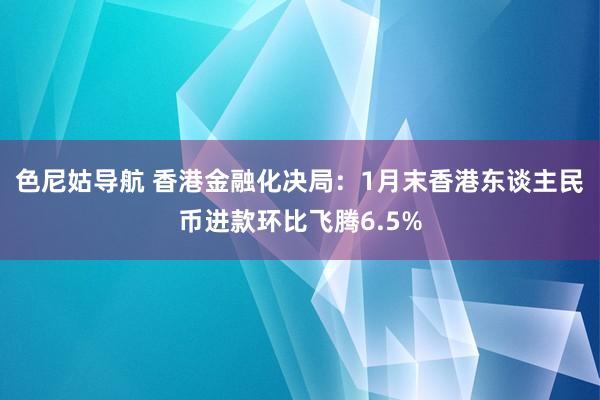 色尼姑导航 香港金融化决局：1月末香港东谈主民币进款环比飞腾6.5%